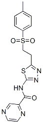 (9CI)-N-[5-[2-[(4-甲基苯基)磺?；鵠乙基]-1,3,4-噻二唑-2-基]-吡嗪羧酰胺結(jié)構(gòu)式_602282-71-3結(jié)構(gòu)式