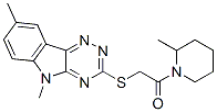 (9ci)-1-[[(5,8-二甲基-5H-1,2,4-噻嗪并[5,6-b]吲哚-3-基)硫代]乙酰基]-2-甲基-哌啶結(jié)構(gòu)式_603946-48-1結(jié)構(gòu)式