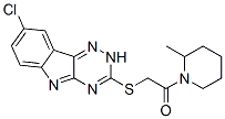 (9ci)-1-[[(8-氯-2H-1,2,4-噻嗪并[5,6-b]吲哚-3-基)硫代]乙?；鵠-2-甲基-哌啶結(jié)構(gòu)式_603946-89-0結(jié)構(gòu)式