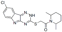 (9ci)-1-[[(8-氯-2H-1,2,4-噻嗪并[5,6-b]吲哚-3-基)硫代]乙?；鵠-2,6-二甲基-哌啶結(jié)構(gòu)式_603946-90-3結(jié)構(gòu)式