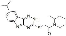 (9CI)-2-甲基-1-[[[8-(1-甲基乙基)-2H-1,2,4-噻嗪o[5,6-b]吲哚-3-基]硫代]乙?；鵠-哌啶結構式_603947-30-4結構式