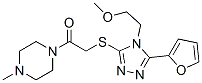 (9ci)-1-[[[5-(2-呋喃)-4-(2-甲氧基乙基)-4H-1,2,4-噻唑-3-基]硫代]乙?；鵠-4-甲基-哌嗪結構式_603981-83-5結構式