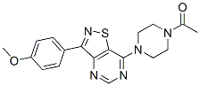 (9ci)-1-乙酰基-4-[3-(4-甲氧基苯基)異噻唑并[4,5-d]嘧啶-7-基]-哌嗪結構式_604741-44-8結構式