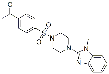 (9ci)-1-[(4-乙?；交?磺酰基]-4-(1-甲基-1H-苯并咪唑-2-基)-哌嗪結(jié)構(gòu)式_604741-62-0結(jié)構(gòu)式