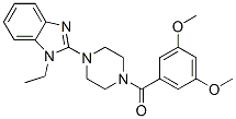 (9ci)-1-(3,5-二甲氧基苯甲?；?-4-(1-乙基-1H-苯并咪唑-2-基)-哌嗪結(jié)構(gòu)式_604741-70-0結(jié)構(gòu)式