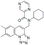 (9CI)-N-環(huán)己基-N-[(7,8-二甲基四唑并[1,5-a]喹啉-4-基)甲基]-吡嗪羧酰胺結構式_604779-60-4結構式