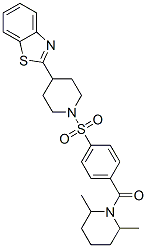 (9CI)-1-[4-[[4-(2-苯并噻唑)-1-哌啶基]磺?；鵠苯甲?；鵠-2,6-二甲基-哌啶結(jié)構(gòu)式_606083-33-4結(jié)構(gòu)式