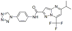 (9CI)-5-(1-甲基乙基)-N-[4-(1H-四唑-1-基)苯基]-7-(三氟甲基)-吡唑并[1,5-a]嘧啶-2-羧酰胺結構式_606096-57-5結構式