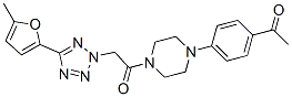 (9ci)-1-(4-乙?；交?-4-[[5-(5-甲基-2-呋喃)-2H-四唑-2-基]乙酰基]-哌嗪結(jié)構(gòu)式_606097-25-0結(jié)構(gòu)式