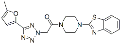 (9ci)-1-(2-苯并噻唑)-4-[[5-(5-甲基-2-呋喃)-2H-四唑-2-基]乙?；鵠-哌嗪結(jié)構(gòu)式_606097-26-1結(jié)構(gòu)式