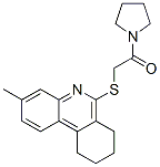 (9ci)-1-[[(7,8,9,10-四氫-3-甲基-6-菲啶基)硫代]乙?；鵠-吡咯烷結(jié)構(gòu)式_606108-63-8結(jié)構(gòu)式