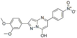 (9CI)-2-(3,4-二甲氧基苯基)-5-(4-硝基苯基)-吡唑并[1,5-a]嘧啶-7-醇結構式_606114-57-2結構式