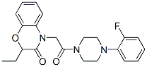 (9ci)-1-[(2-乙基-2,3-二氫-3-氧代-4H-1,4-苯并噁嗪-4-基)乙?；鵠-4-(2-氟苯基)-哌嗪結(jié)構(gòu)式_606119-28-2結(jié)構(gòu)式