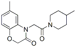 (9ci)-1-[(2,3-二氫-6-甲基-3-氧代-4H-1,4-苯并噁嗪-4-基)乙酰基]-4-甲基-哌啶結(jié)構(gòu)式_606119-47-5結(jié)構(gòu)式