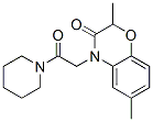 (9ci)-1-[(2,3-二氫-2,6-二甲基-3-氧代-4H-1,4-苯并噁嗪-4-基)乙?；鵠-哌啶結(jié)構(gòu)式_606119-94-2結(jié)構(gòu)式