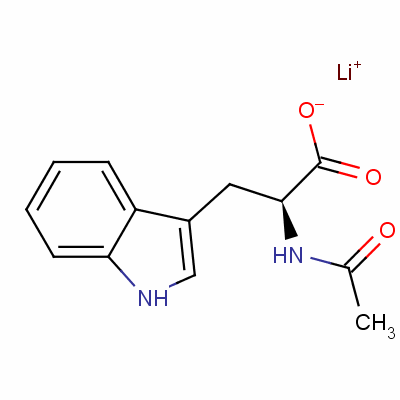 N-乙?；?L-色氨酸鋰結(jié)構(gòu)式_60780-06-5結(jié)構(gòu)式
