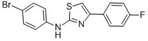 N-(4-溴苯基)-4-(4-氟苯基)-2-噻唑胺結構式_61383-57-1結構式