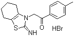 2-(2-亞氨基-4,5,6,7-四氫苯并噻唑-3-基)-1-P-苯甲基乙酮?dú)滗逅猁}結(jié)構(gòu)式_63208-82-2結(jié)構(gòu)式