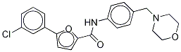 5-(3-Chlorophenyl)-n-(4-(morpholinomethyl)phenyl)furan-2-carboxamide Structure,638156-11-3Structure