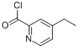 2-Pyridinecarbonyl chloride, 4-ethyl-(9ci)Structure,640296-11-3Structure 2-Pyridinecarbonyl chloride, 4-ethyl-(9ci) Structure,640296-11-3Structure