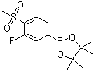 2-(3-氟-4-甲烷磺?；?苯基)-4,4,5,5-四甲基-[1,3,2]二噁硼烷結(jié)構(gòu)式_648904-85-2結(jié)構(gòu)式