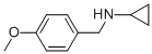 N-(4-甲氧基芐基)環(huán)丙胺 1鹽酸鹽結(jié)構(gòu)式_70894-71-2結(jié)構(gòu)式
