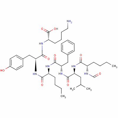 N-formyl-l-norleucyl-l-leucyl-l-phenylalanyl-l-norleucyl-l-tyrosyl-l-lysineStructure,71901-21-8Structure N-formyl-l-norleucyl-l-leucyl-l-phenylalanyl-l-norleucyl-l-tyrosyl-l-lysine Structure,71901-21-8Structure