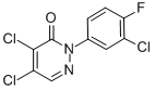 4,5-Dichloro-2-(3-chloro-4-fluorophenyl)-2,3-dihydropyridazin-3-one Structure,72396-65-7Structure