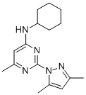 N-cyclohexyl-n-[2-(3,5-dimethyl-pyrazol-1-yl)-6-methyl-4-pyrimidinamineStructure,73029-73-9Structure N-cyclohexyl-n-[2-(3,5-dimethyl-pyrazol-1-yl)-6-methyl-4-pyrimidinamine Structure,73029-73-9Structure