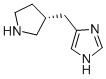 1H-imidazole,4-[(3r)-3-pyrrolidinylmethyl]-(9ci) Structure,738578-40-0Structure