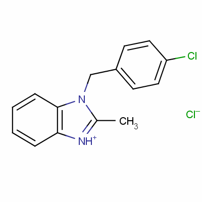 1-(4-氯芐基)-2-甲基苯并咪唑鹽酸鹽結(jié)構(gòu)式_74298-63-8結(jié)構(gòu)式
