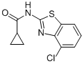 N-(4-氯苯并[d]噻唑-2-基)環(huán)丙烷羧酰胺結(jié)構(gòu)式_77414-54-1結(jié)構(gòu)式