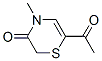 2H-1,4-thiazin-3(4h)-one, 6-acetyl-4-methyl-(9ci)Structure,82912-52-5Structure 2H-1,4-thiazin-3(4h)-one, 6-acetyl-4-methyl-(9ci) Structure,82912-52-5Structure