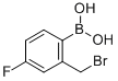 2-Bromomethyl-4-fluorophenylboronic acid Structure,850568-01-3Structure