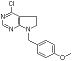 4-Chloro-7-(4-methoxybenzyl)-6,7-dihydro-5h-pyrrolo[2,3-d]pyrimidine Structure,853680-76-9Structure