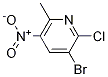 3-Bromo-2-chloro-5-nitro-6-picoline Structure,856834-95-2Structure