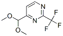 4-Dimethoxymethyl-2-trifluoromethyl-pyrimidineStructure,878760-47-5Structure 4-Dimethoxymethyl-2-trifluoromethyl-pyrimidine Structure,878760-47-5Structure