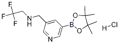 5-(4,4,5,5-四甲基-1,3,2-二噁硼烷-2-基)-N-(2,2,2-三氟乙基)-3-吡啶甲胺結(jié)構(gòu)式_919347-59-4結(jié)構(gòu)式