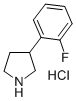 3-(2-Fluorophenyl)pyrrolidine hydrochloride Structure,943843-62-7Structure