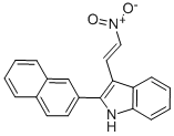 2-(2-萘)-3-(2-硝基乙烯)吲哚結(jié)構(gòu)式_94464-02-5結(jié)構(gòu)式
