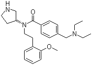 (R)-4-((diethylamino)methyl)-n-(2-methoxyphenethyl)-n-(pyrrolidin-3-yl)benzamide Structure,947303-87-9Structure
