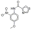 N-(4-甲氧基-2-硝基苯基)-4-噻唑羧酰胺結(jié)構(gòu)式_94934-31-3結(jié)構(gòu)式