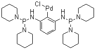 (2,6-Bis((di(piperidin-1-yl)phosphino)amino)phenyl)palladium(II)chlorideStructure,955035-37-7Structure (2,6-Bis((di(piperidin-1-yl)phosphino)amino)phenyl)palladium(II)chloride Structure,955035-37-7Structure