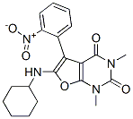 Furo[2,3-d]pyrimidine-2,4(1h,3h)-dione, 6-(cyclohexylamino)-1,3-dimethyl-5-(2-nitrophenyl)- Structure,955428-72-5Structure