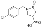 1-(4-Chlorobenzyl)-5-oxopyrrolidine-3-carboxylic acid Structure,96449-92-2Structure