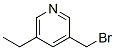 Pyridine, 3-(bromomethyl)-5-ethyl-(9ci) Structure,96838-56-1Structure