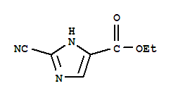 1H-imidazole-4-carboxylicacid,2-cyano-,ethylester(9ci) Structure,200708-39-0Structure