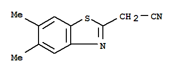 2-Benzothiazoleacetonitrile,5,6-dimethyl-(9ci) Structure,207400-24-6Structure