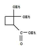 (9ci)-2,2-二乙氧基-環(huán)丁烷羧酸乙酯結(jié)構(gòu)式_213478-57-0結(jié)構(gòu)式