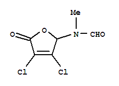 Formamide, n-(3,4-dichloro-2,5-dihydro-5-oxo-2-furanyl)-n-methyl-Structure,247097-52-5Structure Formamide, n-(3,4-dichloro-2,5-dihydro-5-oxo-2-furanyl)-n-methyl- Structure,247097-52-5Structure